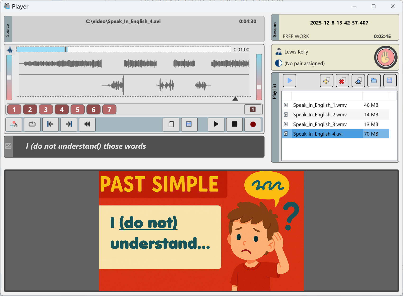 Магнитофон ученика модуля «Лингафонный кабинет»